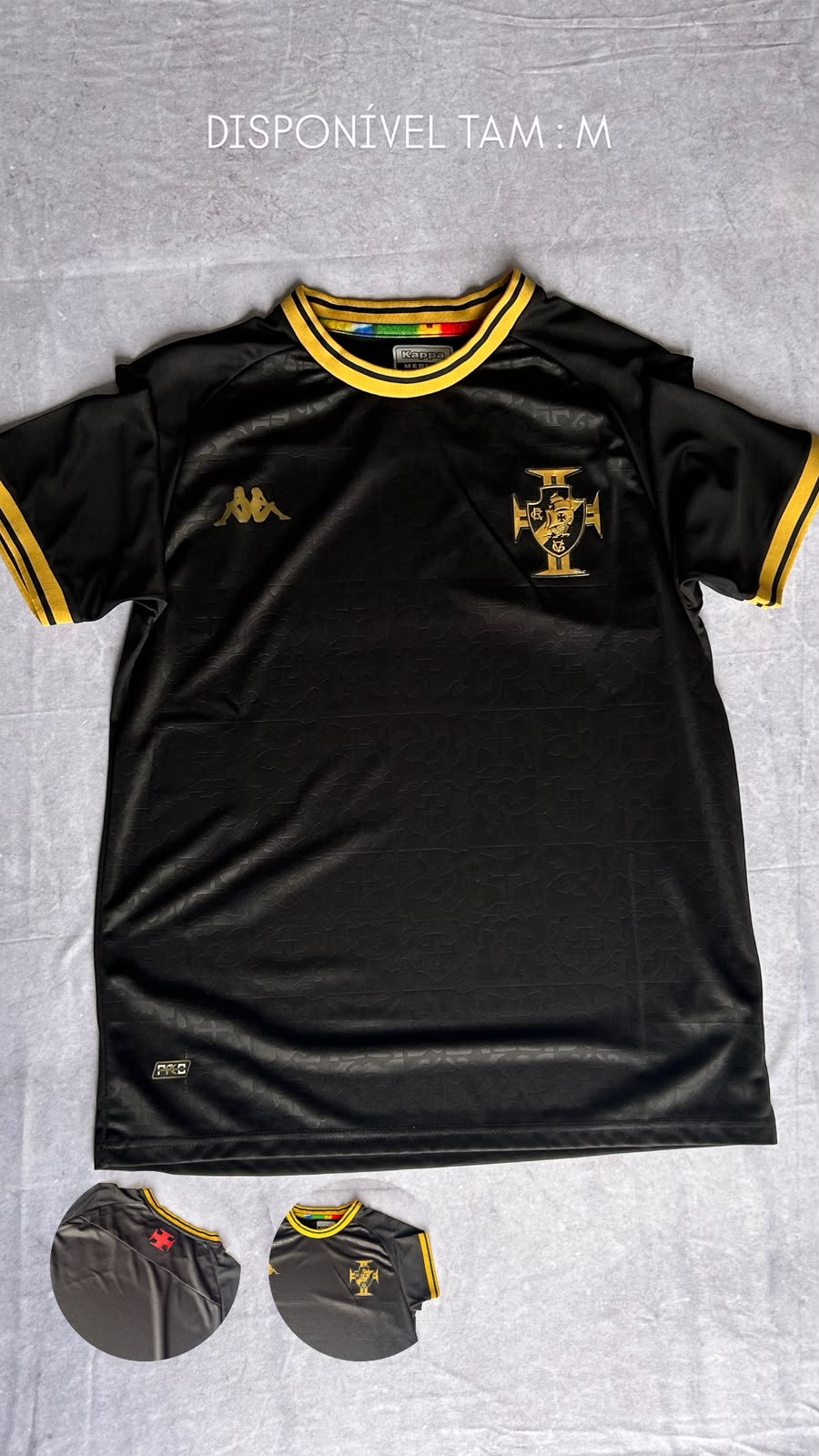 Camisa Vasco Preta Tailandesa (Kappa) — Praxedes Griffes
