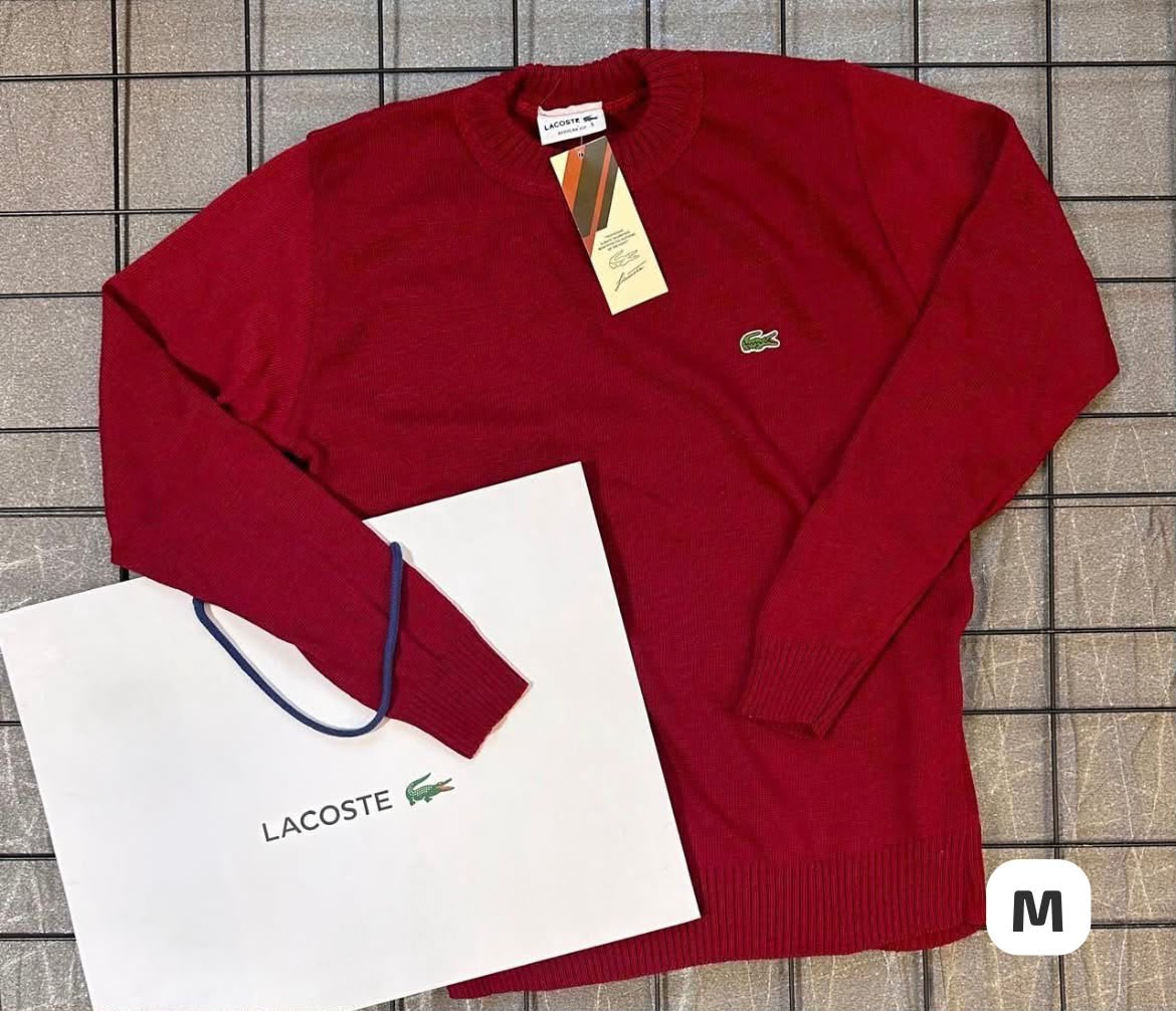 Suéter Premium Lacoste Vermelho — Praxedes Griffes