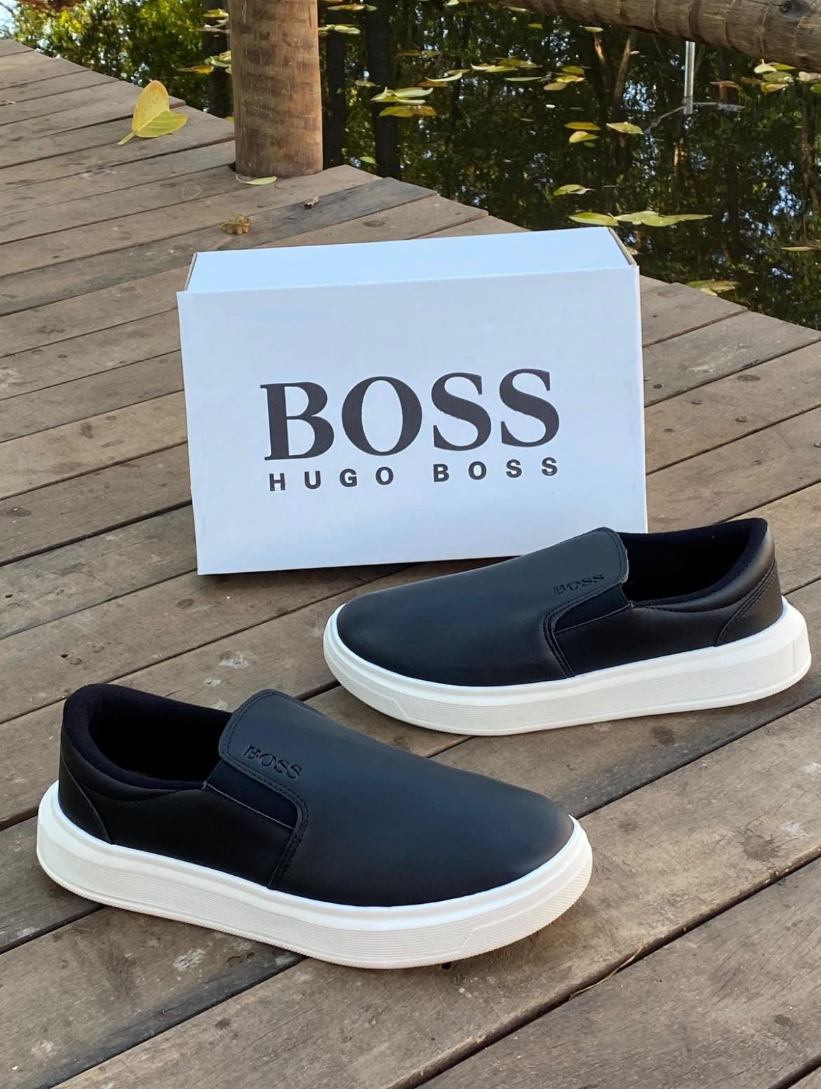 Tênis Hugo Boss Slip-On Preto — Praxedes Griffes